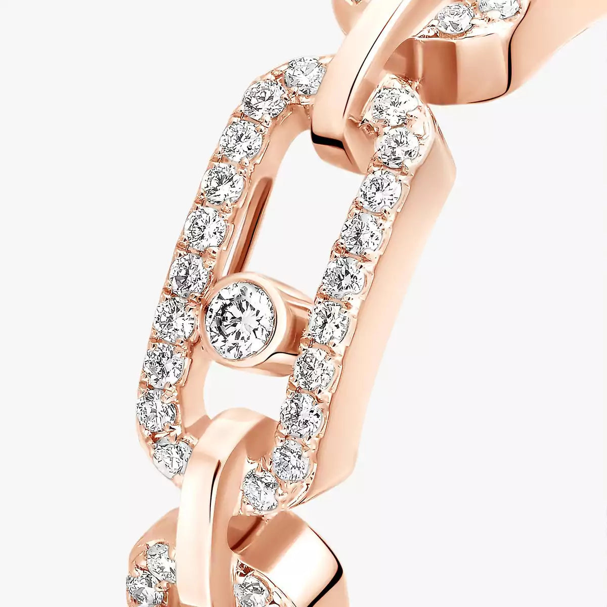 [Aurelle Jewelry]Move Link Pave_-Set Diamond Ring in Gold
