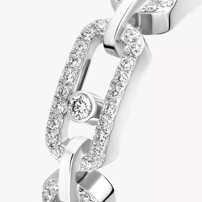 [Aurelle Jewelry]Move Link Pave_-Set Diamond Ring in Gold