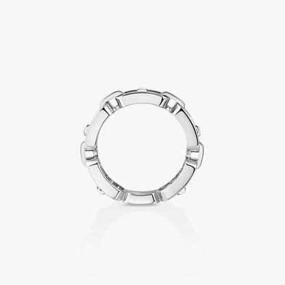 [Aurelle Jewelry]Move Link Pave_-Set Diamond Ring in Gold