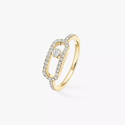 [Aurelle Jewelry]Move Uno Diamond Ring in Gold