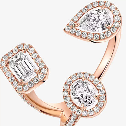 [Aurelle Jewelry]  Diamond Ring 0,25ct My Twin Trilogy