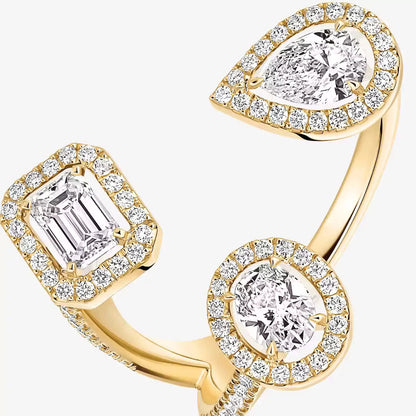 [Aurelle Jewelry]  Diamond Ring 0,25ct My Twin Trilogy