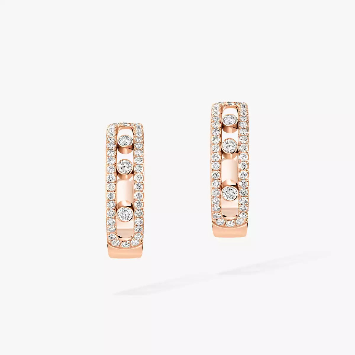[Aurelle Style]Diamond Pave_ Hoop Earrings Move
