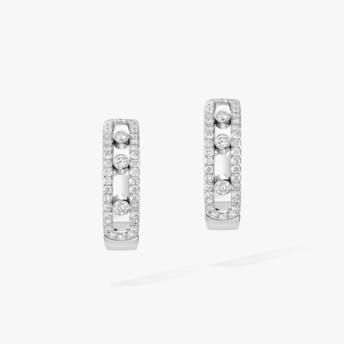 [Aurelle Style]Diamond Pave_ Hoop Earrings Move