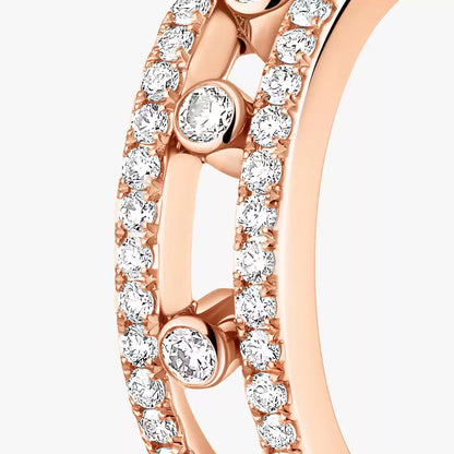 [Aurelle Style]Diamond Pave_ Hoop Earrings Move