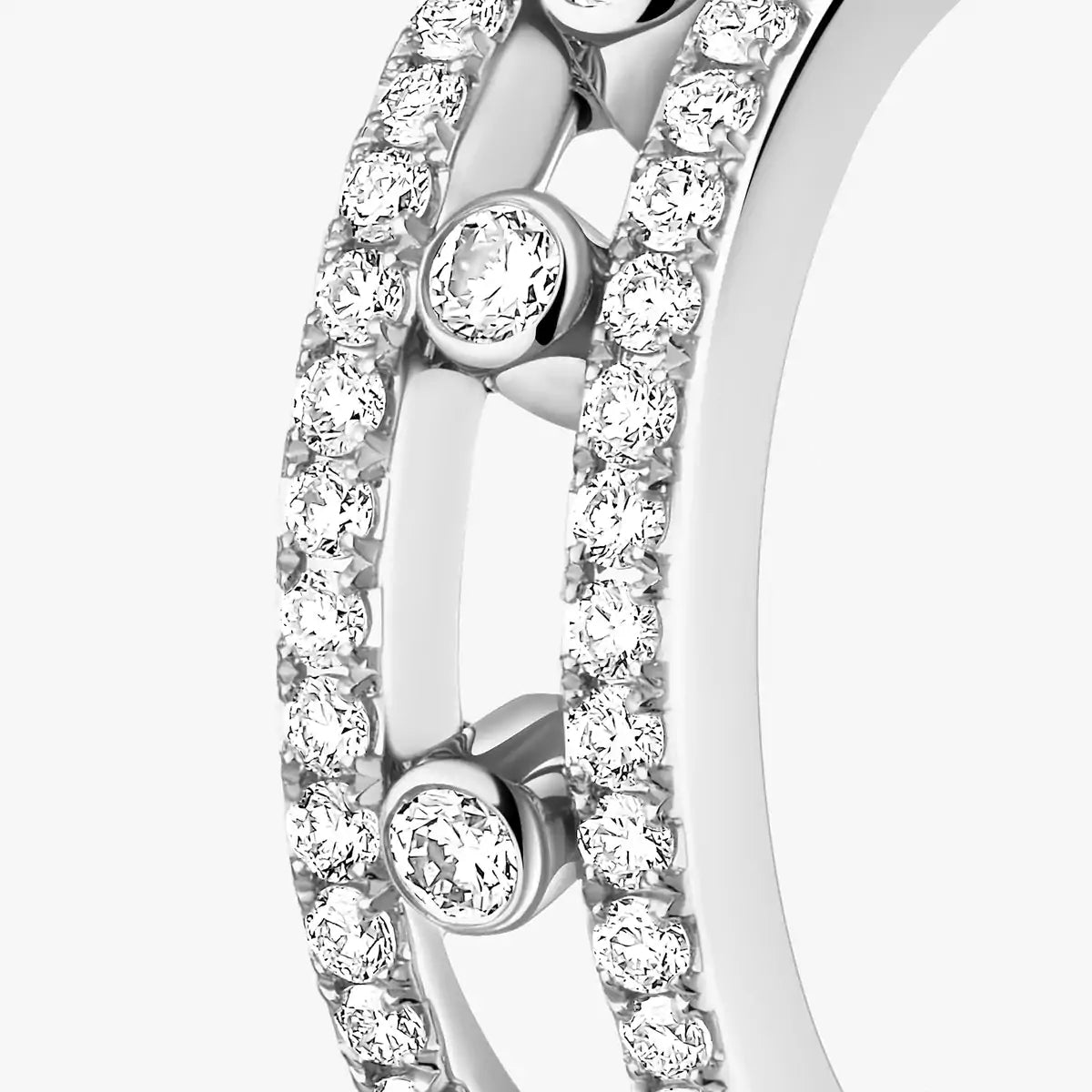 [Aurelle Style]Diamond Pave_ Hoop Earrings Move