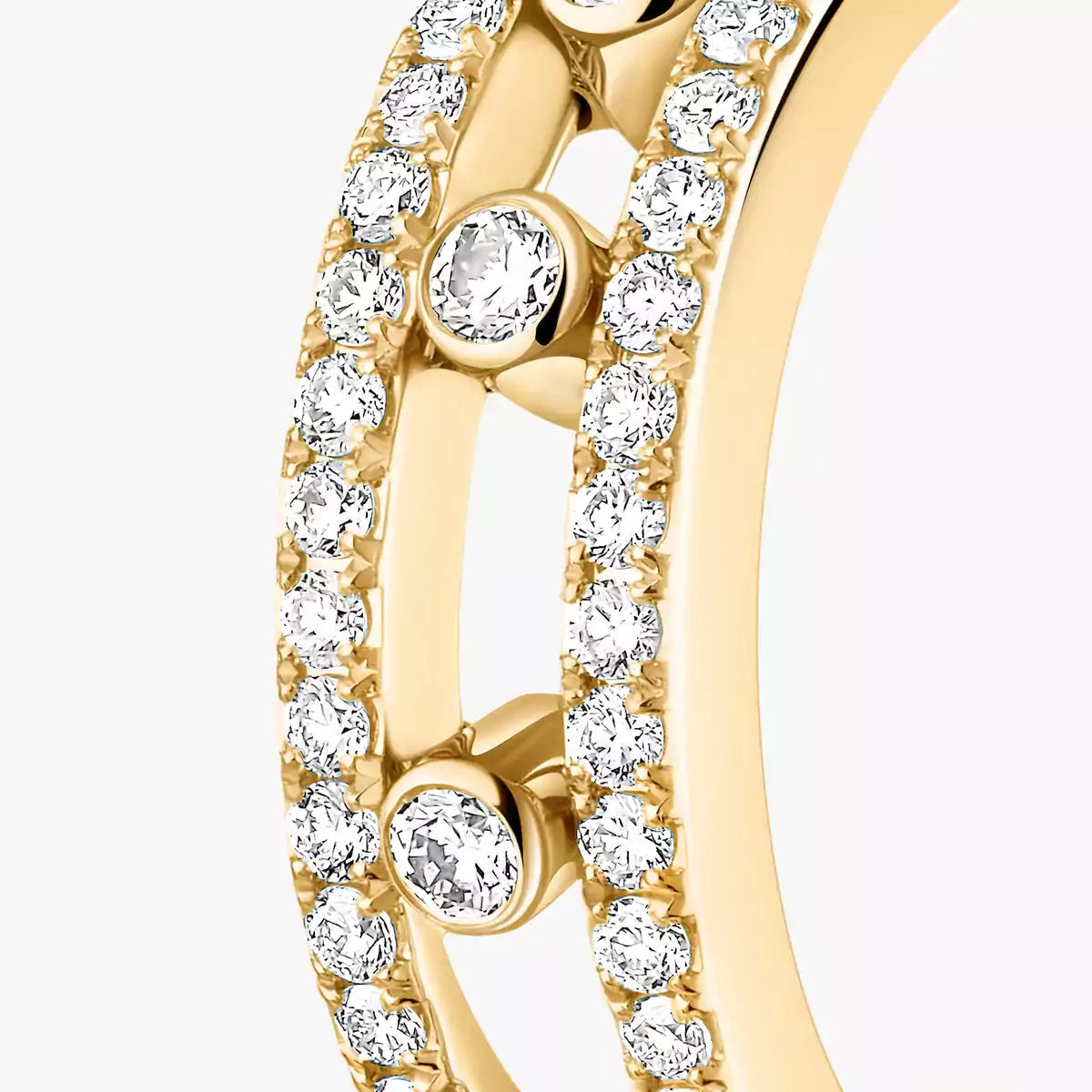 [Aurelle Style]Diamond Pave_ Hoop Earrings Move