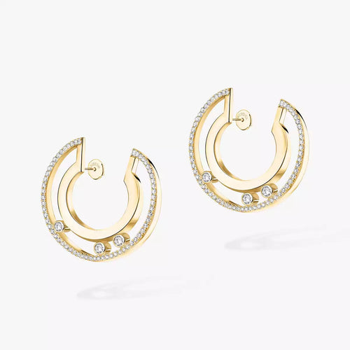 [Aurelle Style] Move Romane Small Diamond Hoop Earrings
