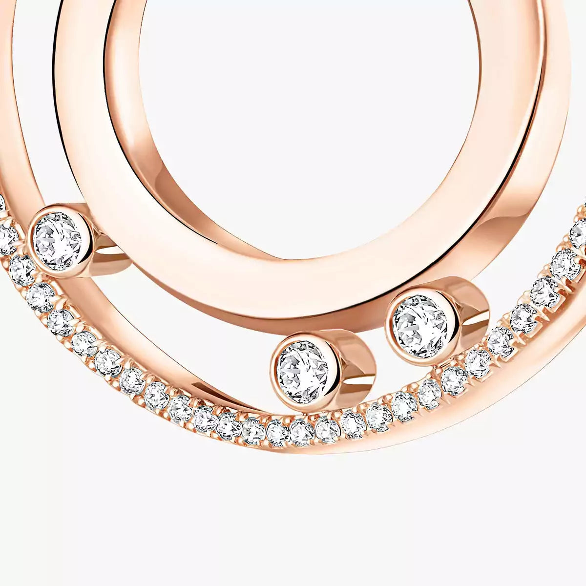 [Aurelle Style] Move Romane Small Diamond Hoop Earrings