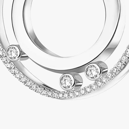 [Aurelle Style] Move Romane Small Diamond Hoop Earrings