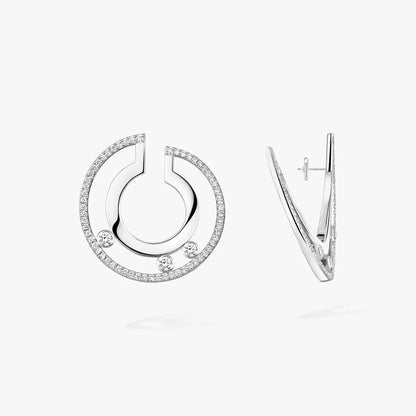 [Aurelle Style] Move Romane Small Diamond Hoop Earrings