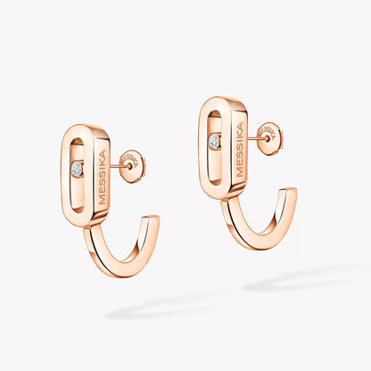 [Aurelle Style]Diamond Mini Hoop Earrings Move Classique