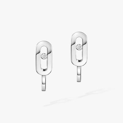 [Aurelle Style]Diamond Mini Hoop Earrings Move Classique