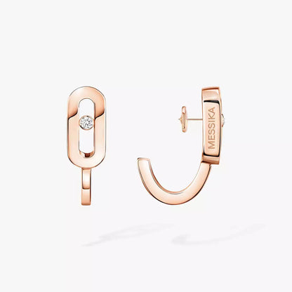 [Aurelle Style]Diamond Mini Hoop Earrings Move Classique