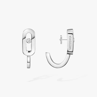 [Aurelle Style]Diamond Mini Hoop Earrings Move Classique