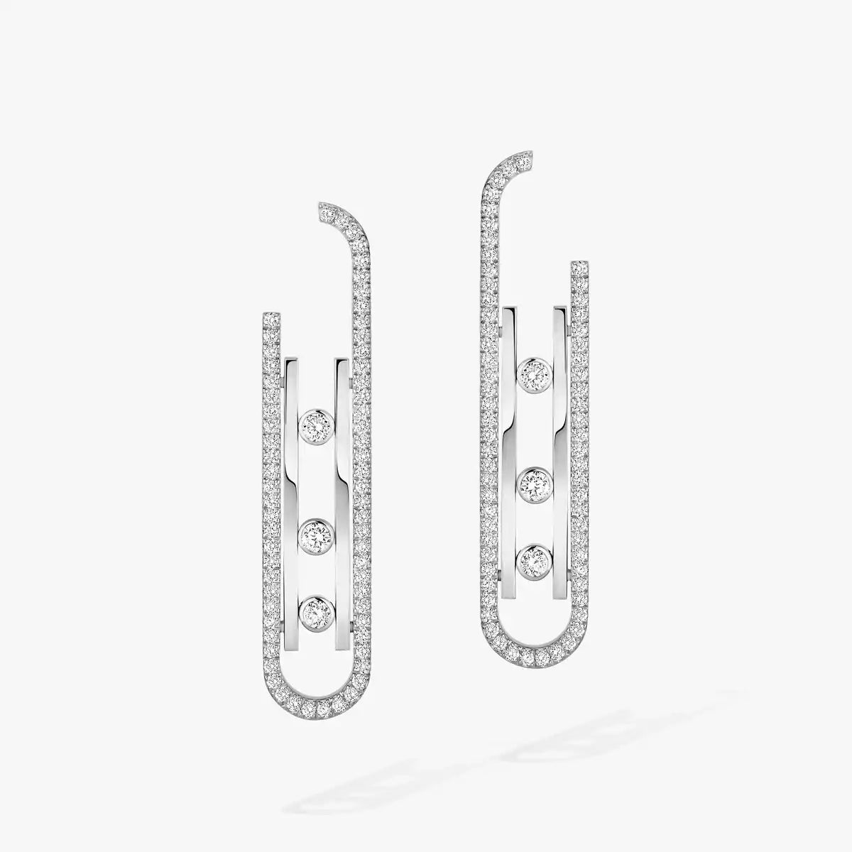 [Aurelle Style]Diamond Pendant Earrings Move 10Th