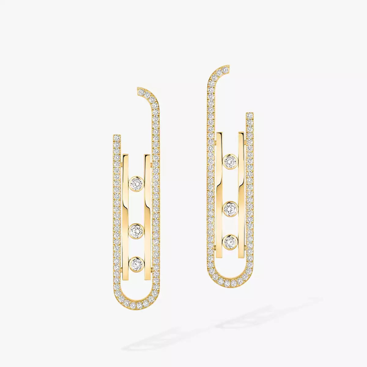 [Aurelle Style]Diamond Pendant Earrings Move 10Th