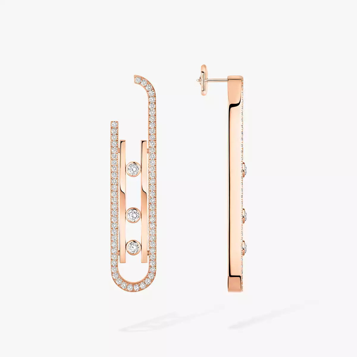 [Aurelle Style]Diamond Pendant Earrings Move 10Th