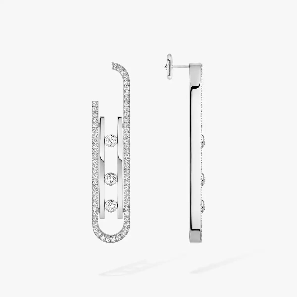 [Aurelle Style]Diamond Pendant Earrings Move 10Th