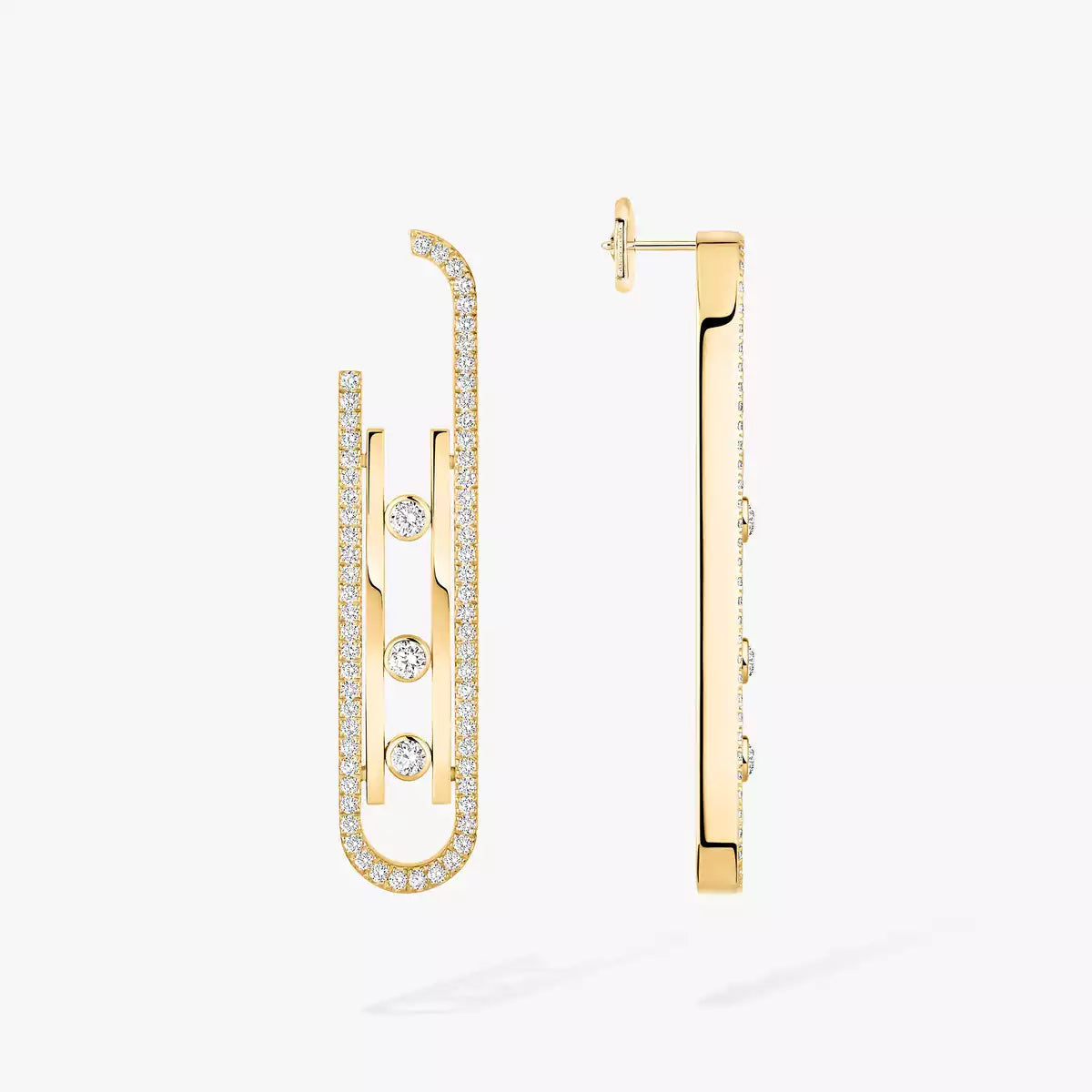 [Aurelle Style]Diamond Pendant Earrings Move 10Th