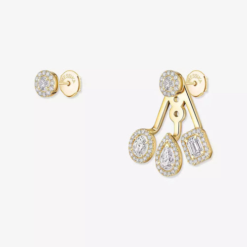 [Aurelle Style] My Twin Trio  Diamond Earrings