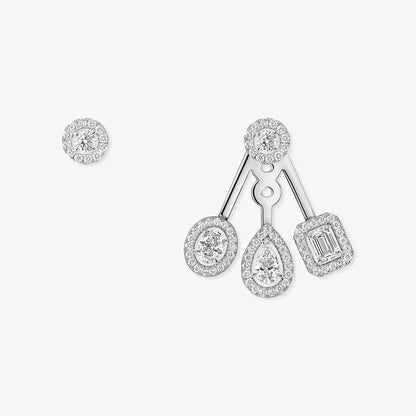[Aurelle Style] My Twin Trio  Diamond Earrings