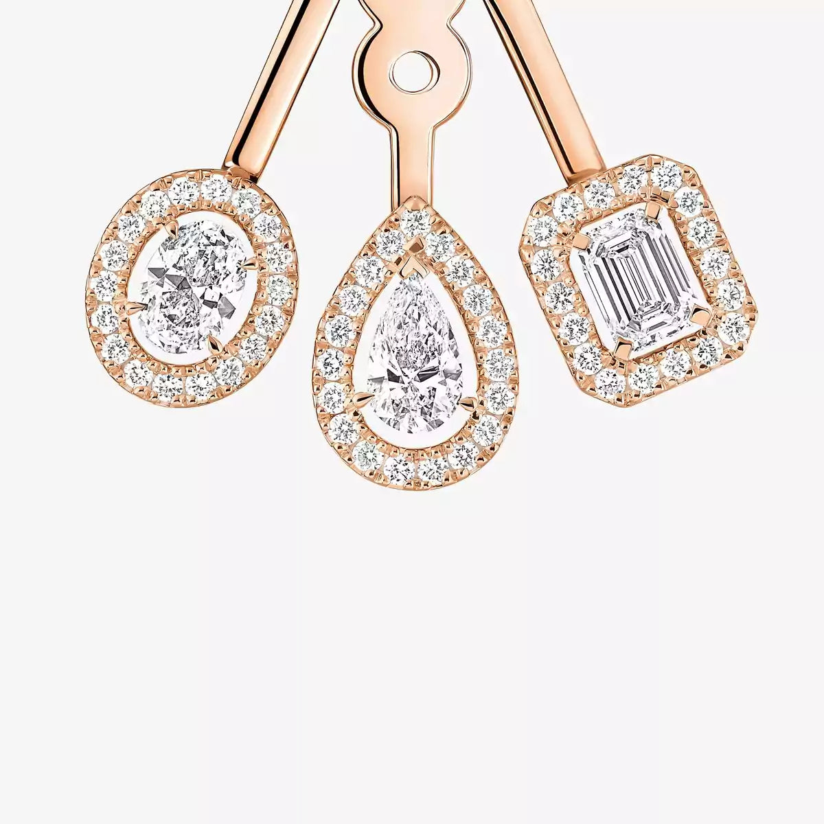 [Aurelle Style] My Twin Trio  Diamond Earrings