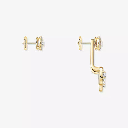 [Aurelle Style] My Twin Trio  Diamond Earrings
