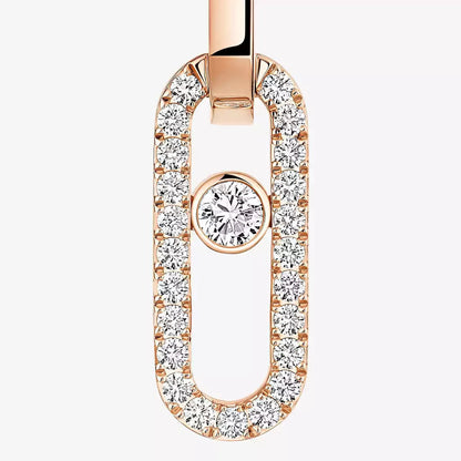 [Aurelle Style]Move Link Diamond Earrings