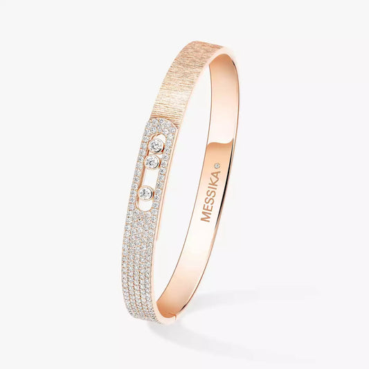 [Aurelle Style]Move Noa Ciselé half pavé bangle