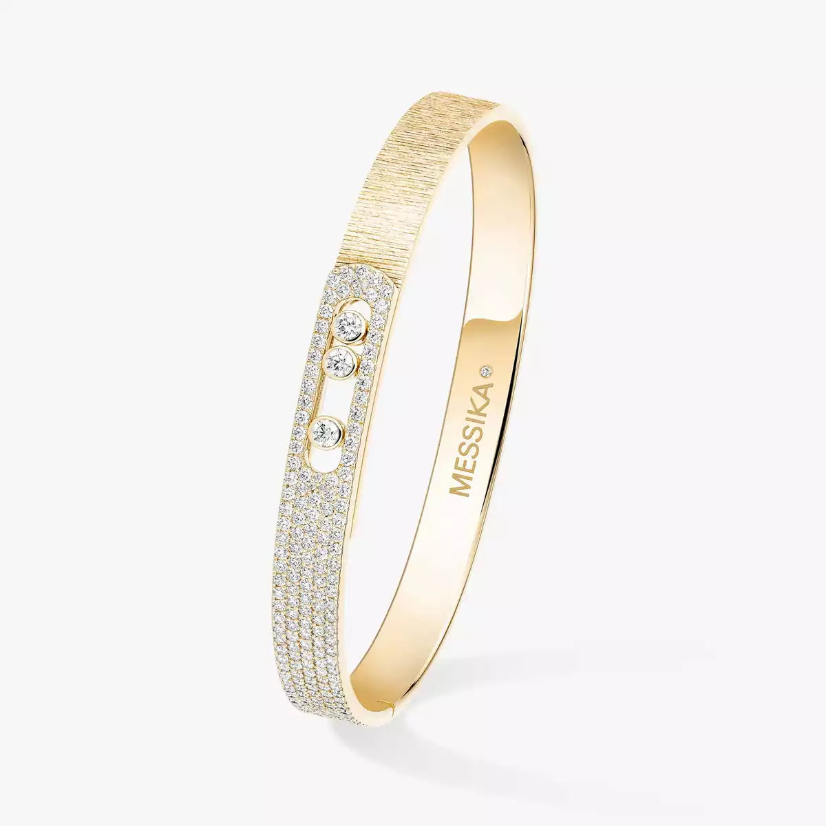 [Aurelle Style]Move Noa Ciselé half pavé bangle