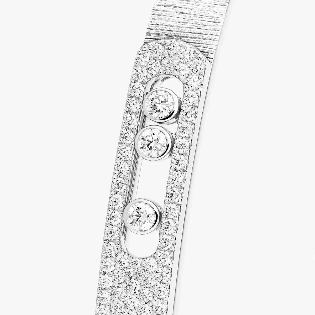 [Aurelle Style]Move Noa Ciselé half pavé bangle