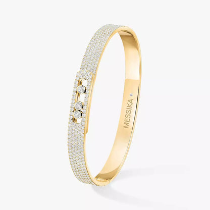 [Aurelle Style]Move Noa Full Pavé Diamond Bangle Bracelet