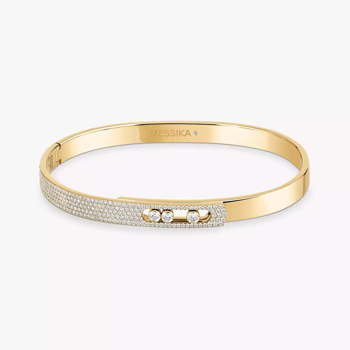 [Aurelle Style]Move Noa Rose Gold Pavé Diamond Bangle Bracelet