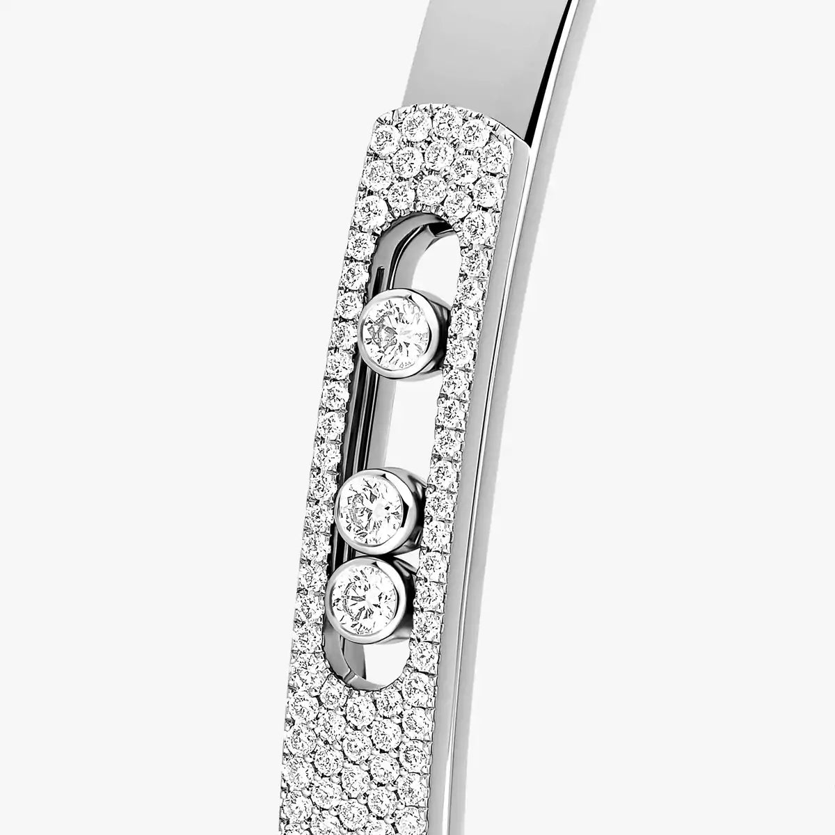 [Aurelle Style]Move Noa Rose Gold Pavé Diamond Bangle Bracelet