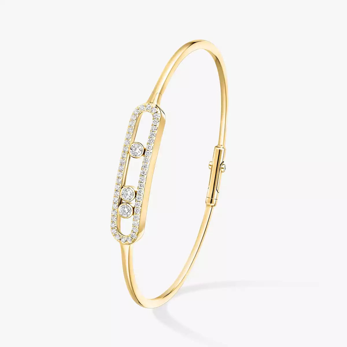[Aurelle Style]Move Pavé Diamond Bangle Bracelet M