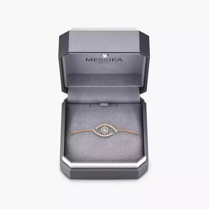 [Aurelle Style]Lucky Eye Pave-Set Diamond Bracelet