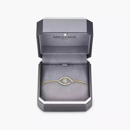 [Aurelle Style]Lucky Eye Pave-Set Diamond Bracelet