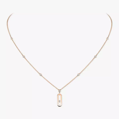 [Aurelle Style] Move Uno Gold Diamond Long Necklace