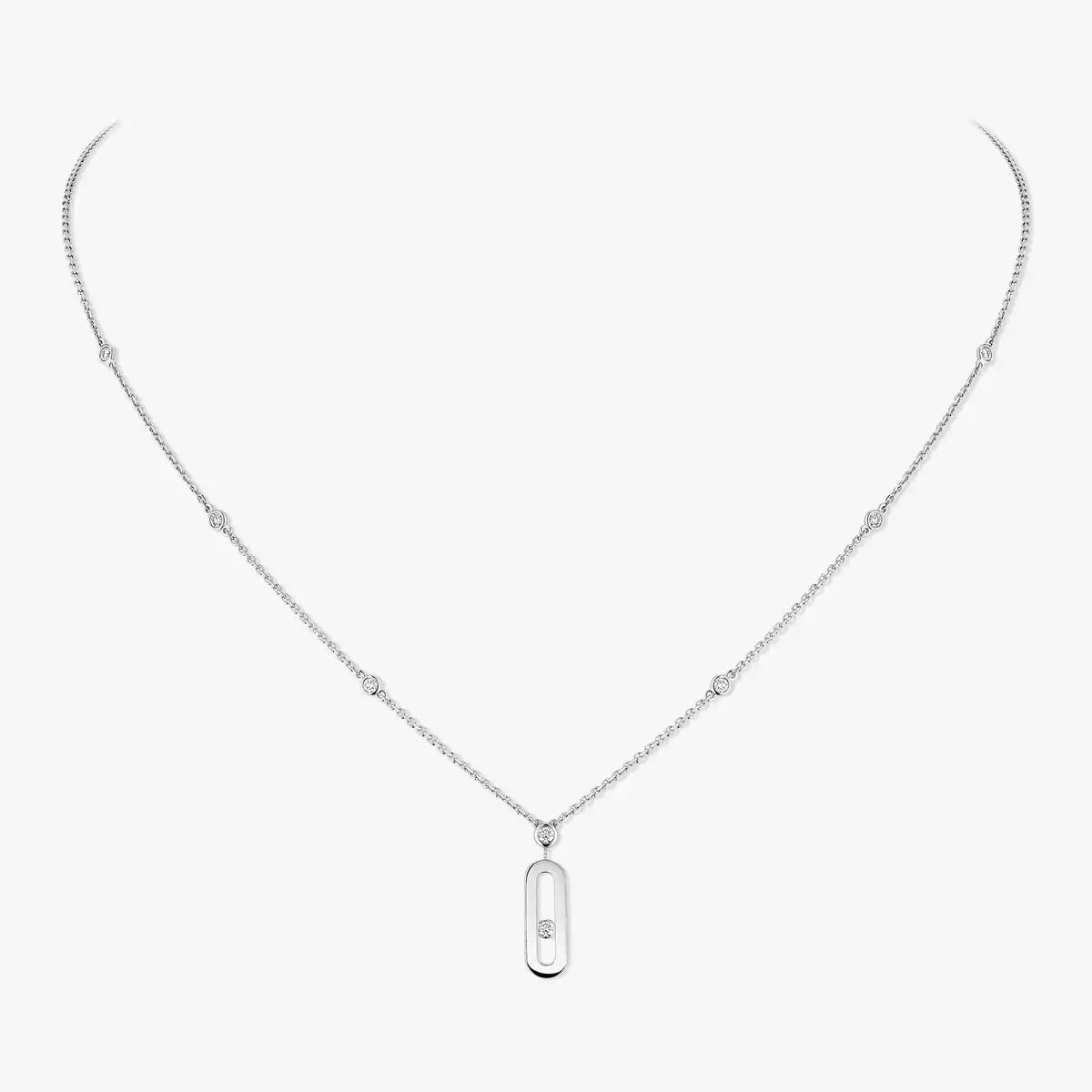 [Aurelle Style] Move Uno Gold Diamond Long Necklace