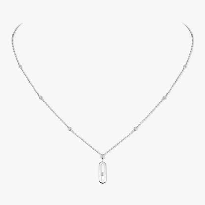 [Aurelle Style] Move Uno Gold Diamond Long Necklace