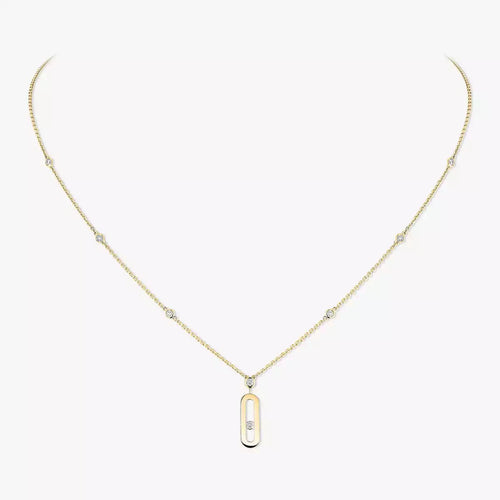 [Aurelle Style] Move Uno Gold Diamond Long Necklace