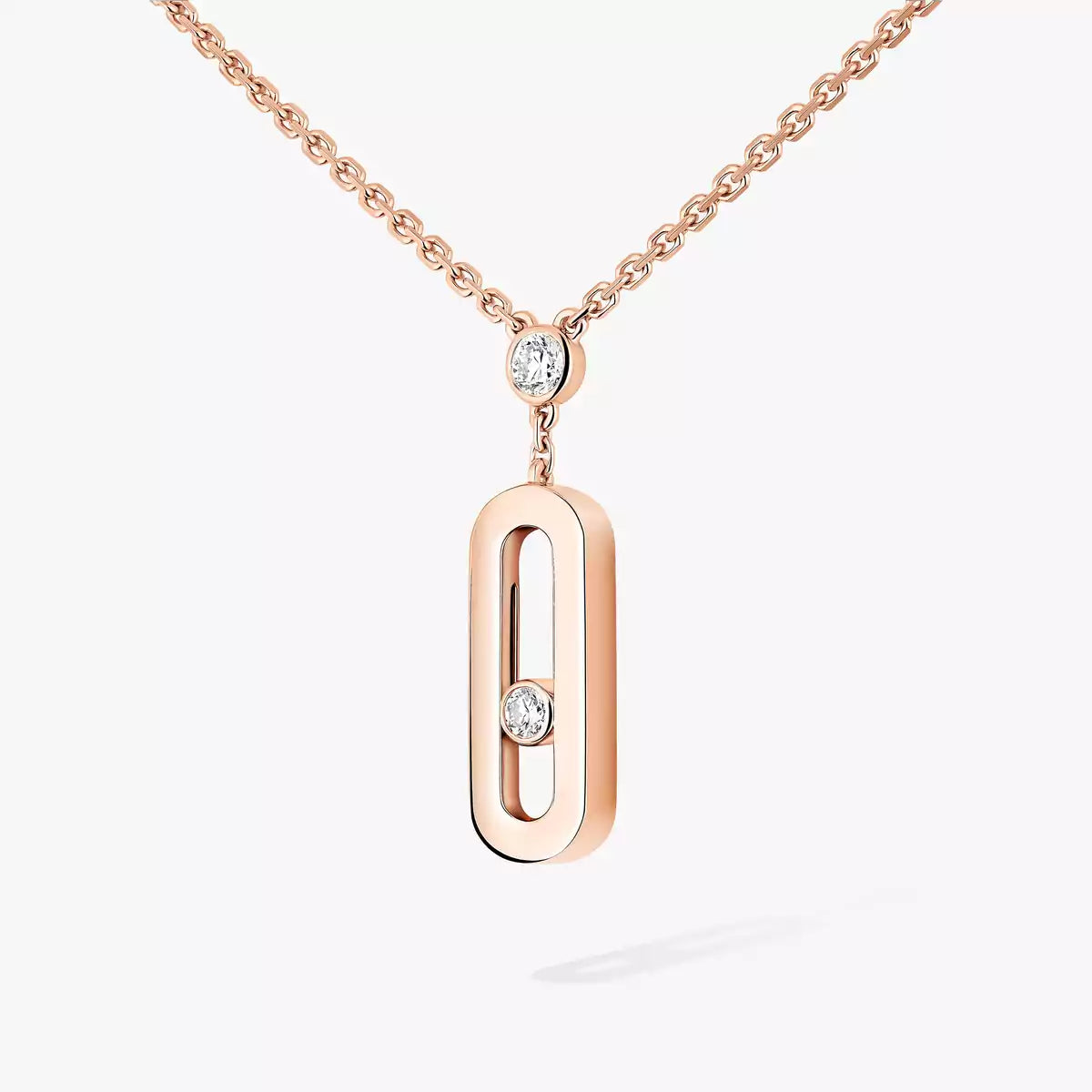 [Aurelle Style] Move Uno Gold Diamond Long Necklace