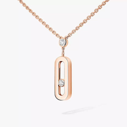 [Aurelle Style] Move Uno Gold Diamond Long Necklace