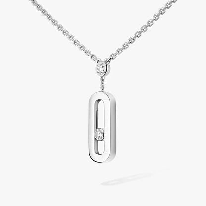 [Aurelle Style] Move Uno Gold Diamond Long Necklace
