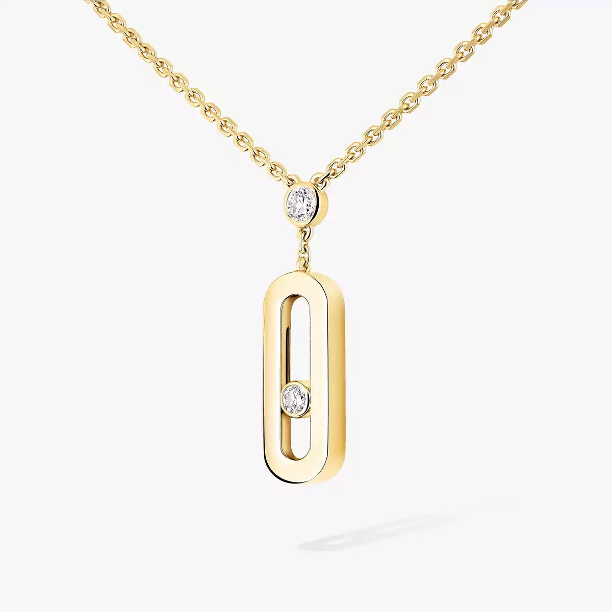 [Aurelle Style] Move Uno Gold Diamond Long Necklace