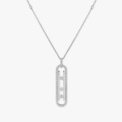 [Aurelle Style]Diamond Necklace Move 10Th