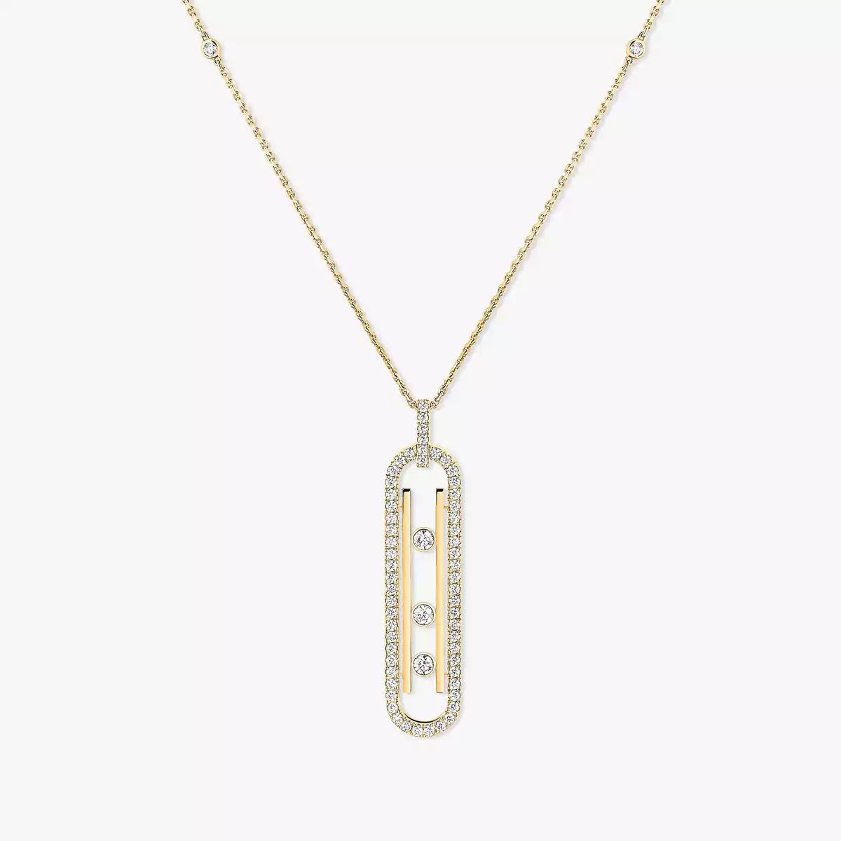 [Aurelle Style]Diamond Necklace Move 10Th