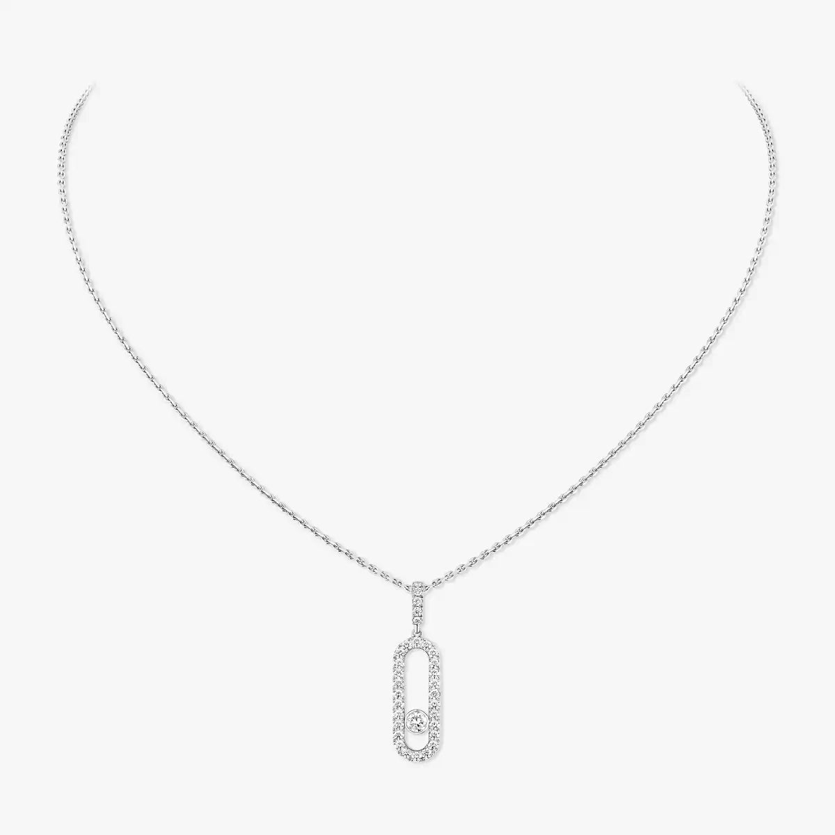 [Aurelle Style]Move Uno Diamond Necklace in Rose Gold