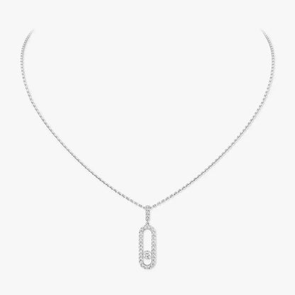 [Aurelle Style]Move Uno Diamond Necklace in Rose Gold